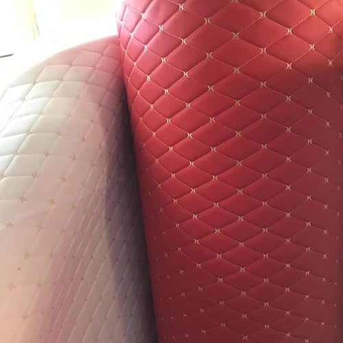 Miniatura 7 de Tela de espuma acolchada de vinilo de piel sintética de diamante con respaldo de espuma de 14 pulgadas de grosor para tapicería, cabeceras de