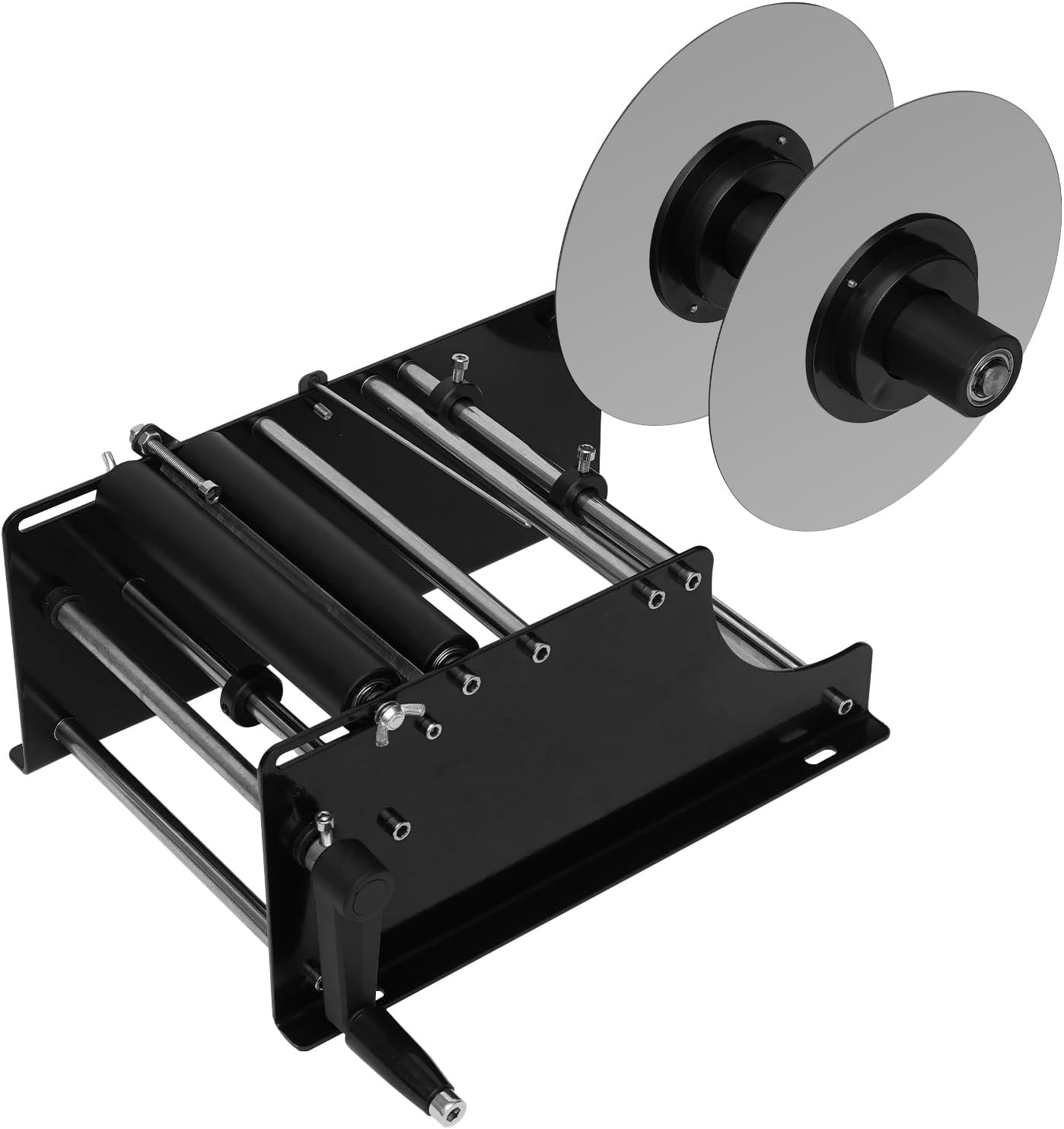 Mt-30 Manual Labeling Machine Label Applicator Round Bottle Labeler Sticker Label Printer Packing Machine W/Handle for 0.79in-4.72in Diameter Round Glass Plastic Metal Bottle
