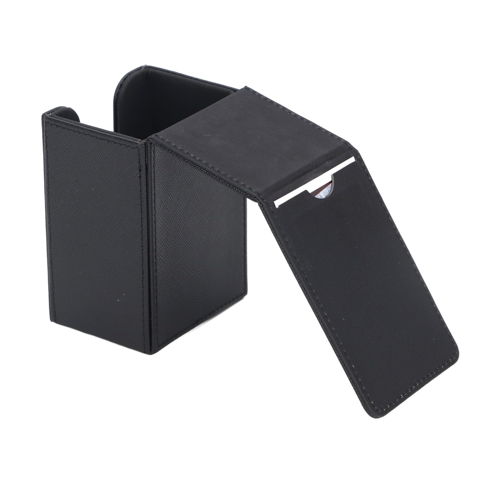Foto-Aufbewahrungsbox, Bildhalter-Aufbewahrungsbox für 3-Zoll-Fotos, 50 Blatt PU-Leder-Sofortbildkamera, Fotorahmen und Halter (Black)