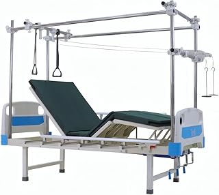 Manual Hospital Orthopaedic Bed, Medical Rehabilitation Training Orthopedic Traction Bed with Lifting Ring Auxiliary Support for Patients