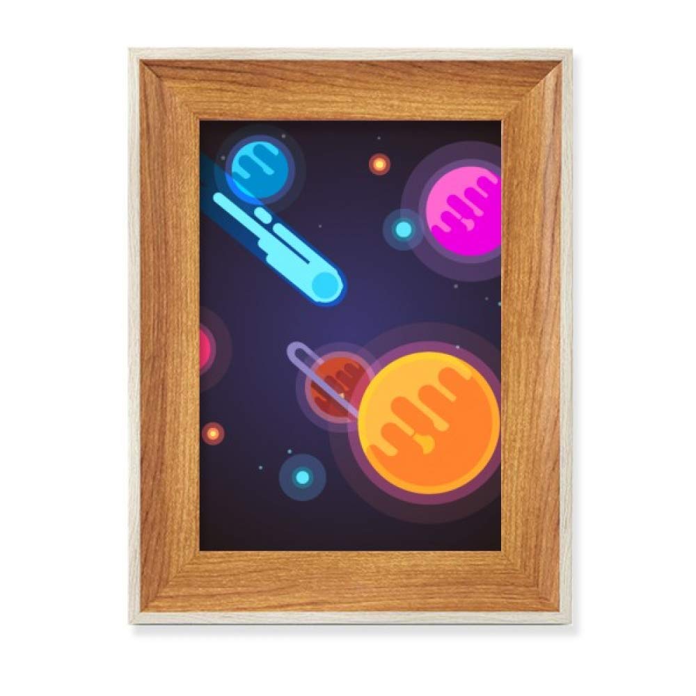 Cadre de photo en bois Monstre Alien pour décorer un bureau de geek original