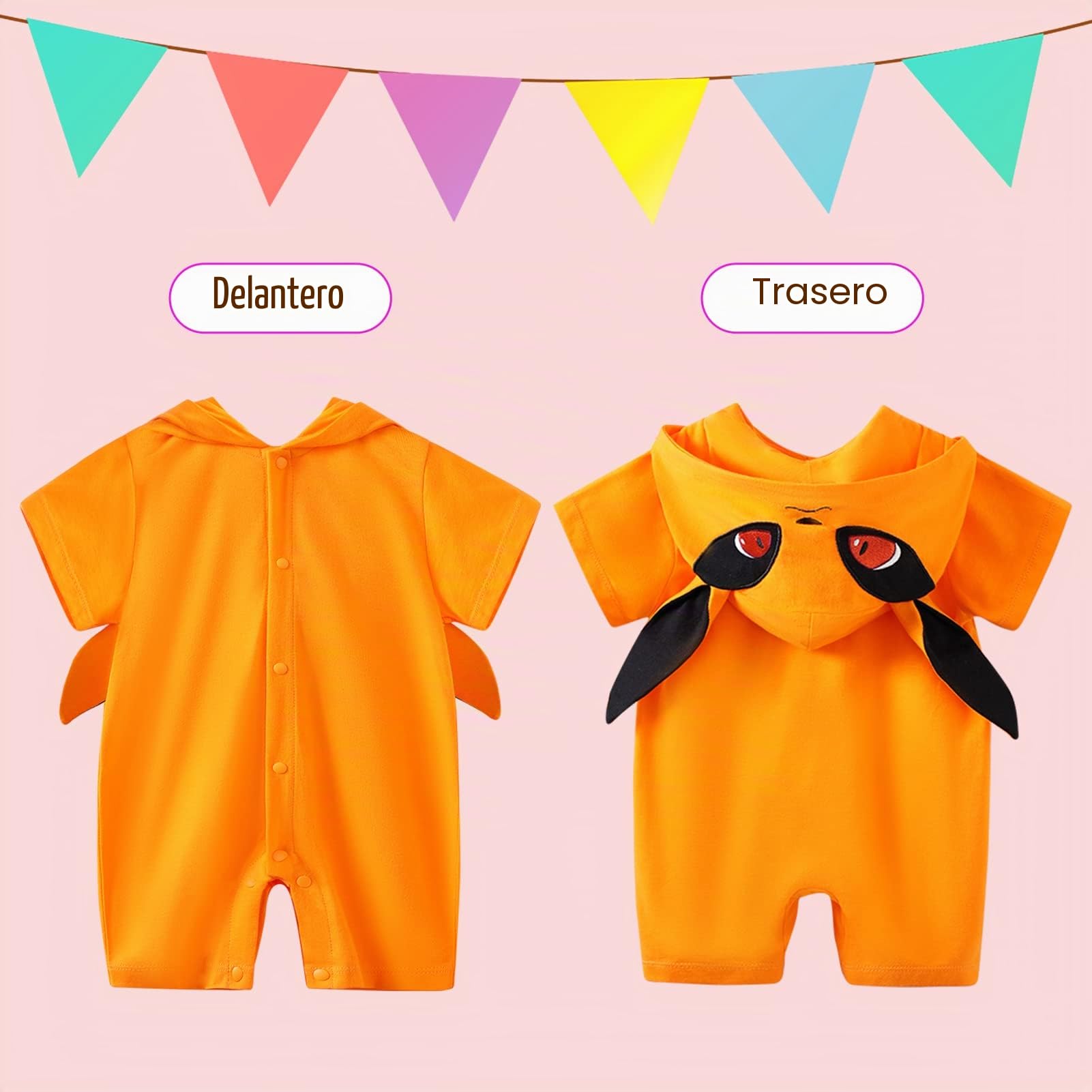 Lindo mameluco de anime para recién nacido, disfraz de Halloween, cosplay