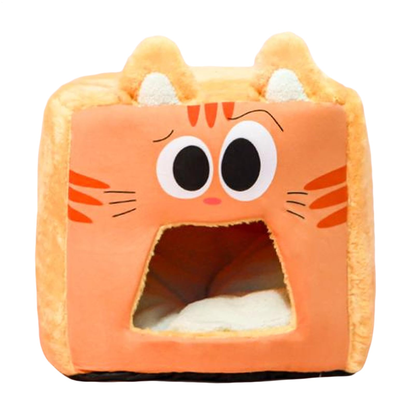 Lit en forme de nid pour chat peluche douce et couchage thermique pour appartement