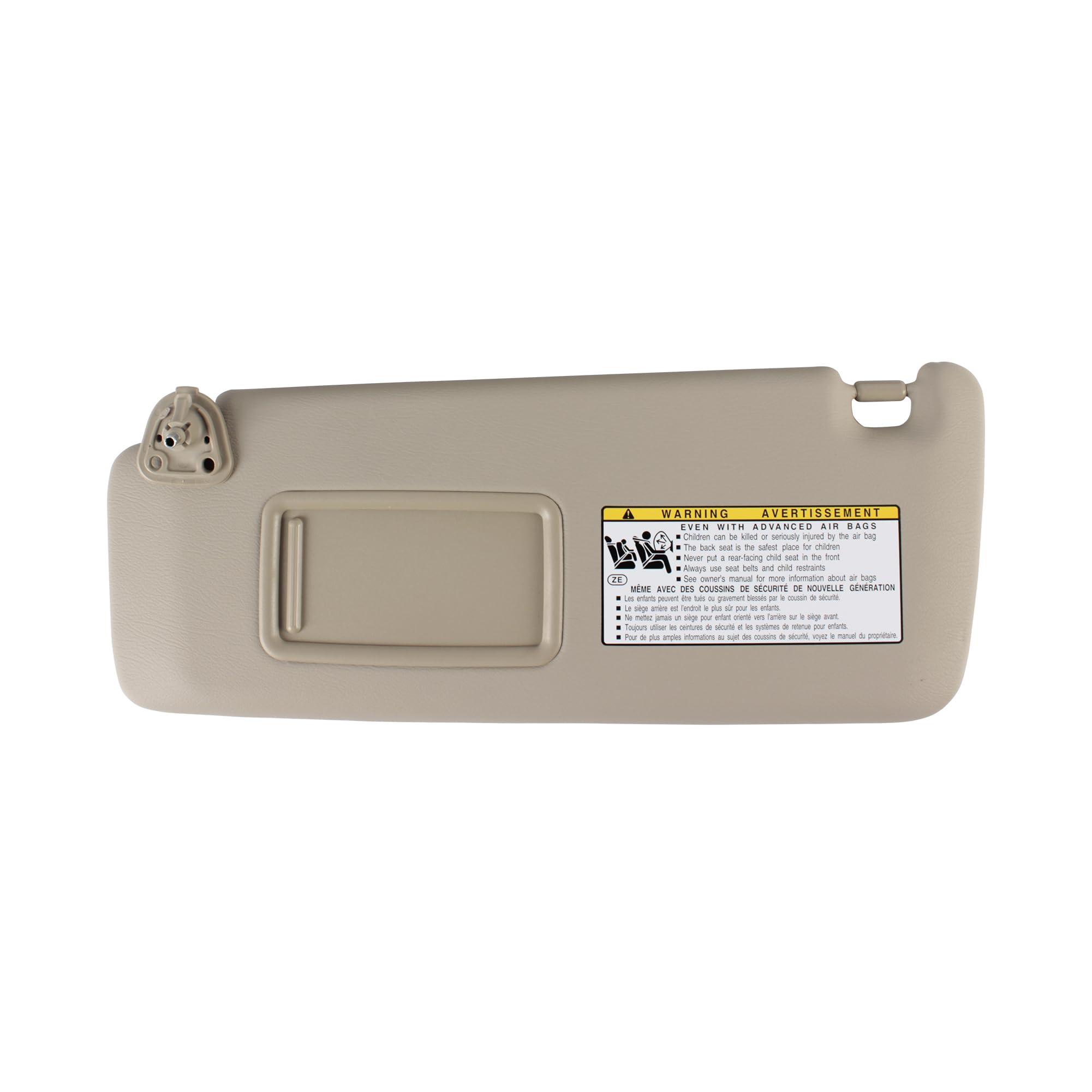 Sun Visor for Toyota Highlander 2004-2007, Left Driver Side Beige Sunvisor Replacement 74320-48260-A0(Beige) (Beige-Left)
