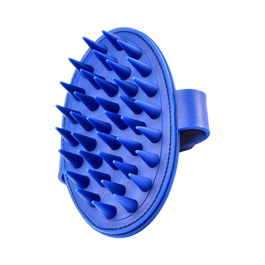 Manopla quitapelos para el baño de Perros y Gatos (púa Extra Larga (Azul))
