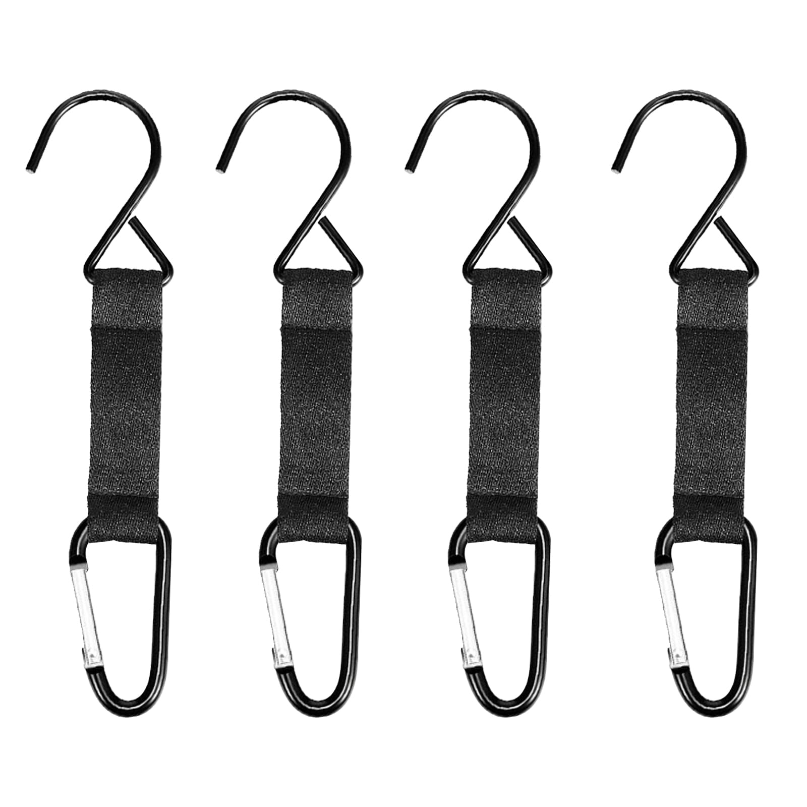 MKYSZLT 4Pcs Fence Hooks for Baseball Bag,Multifunctional Hanging Buckles Metal Hook for Softball Tennis Backpack,Nylon Safety Hooks Buckles for Outdoor Sports Camping Equipment Water Cup