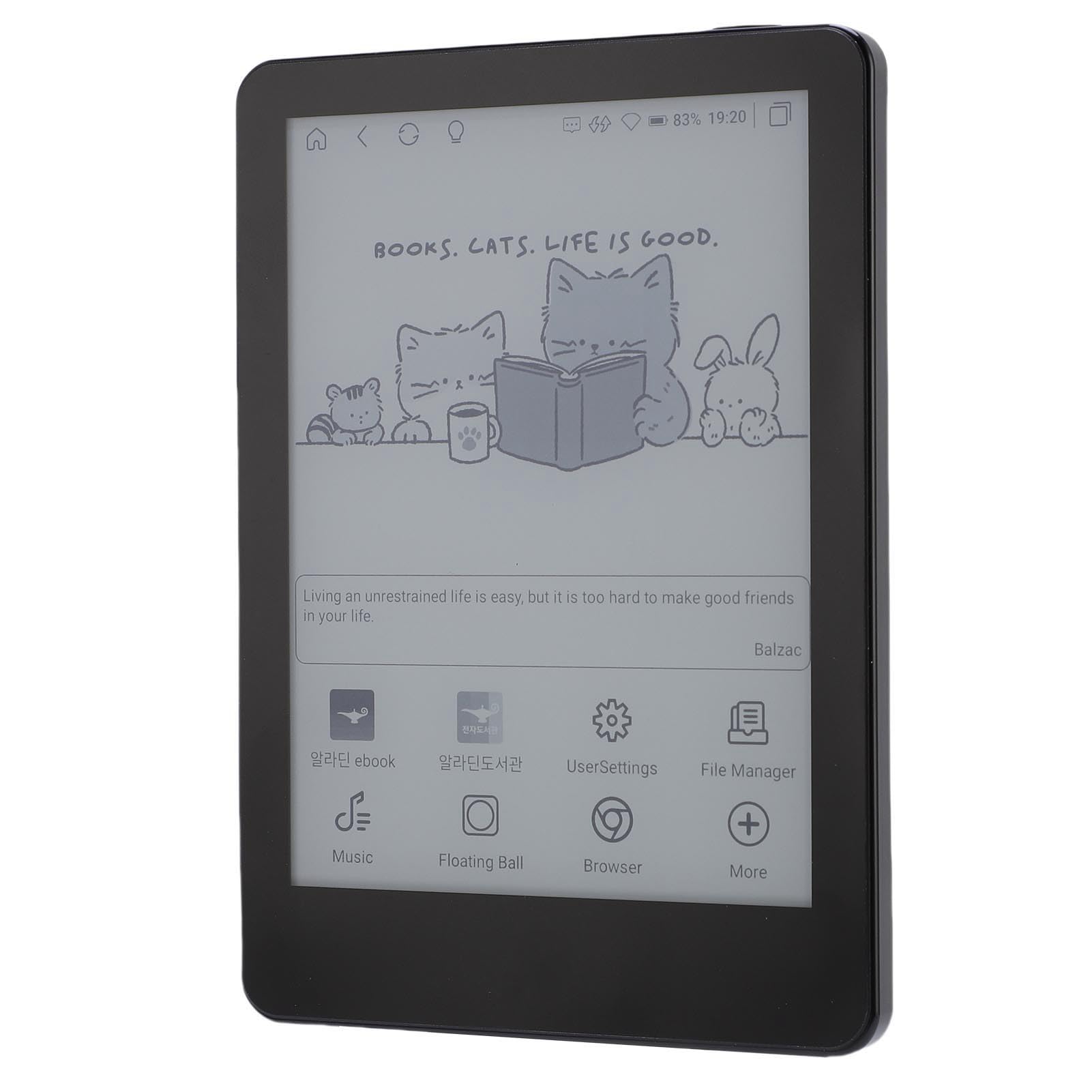 Ejoyous Lector de Libros Electrónicos, Lector Electrónico con Pantalla Táctil con 11, de Papel Electrónico de 6 Pulgadas, 300 PPI, 4 GB de RAM, 64 GB de Almacenamiento, Luz de Lectura, WiFi para