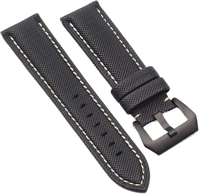 20MM 22MM 24MM 26MM Carbon Fibre Nylon Canvas Watch Strap For Panerai Wrist Watch Band Bracelet