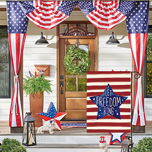 Avoin Colorlife Patriotic Watercolor Stars And Stripes Let Freedom Ring Garden Flag Double Sided Outside, 4Th Of July Independence Memorial Day Yard Outdoor Decoration 12 X 18 Inch #TOP6