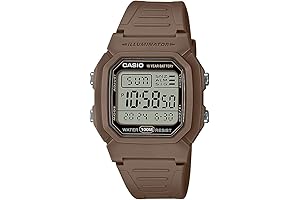 Digital Timepiece: Illuminator 10-Year Battery W-800H-5AVCF