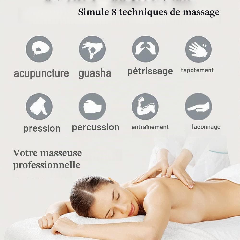 Électrique Masseur d'épaule Cervical, Coussins de nuque massants, Masseur De Cou EMS, entraîneur abdominal, tissus profonds du dos, des épaules, des jambes électrostimulateur 2 Pcs