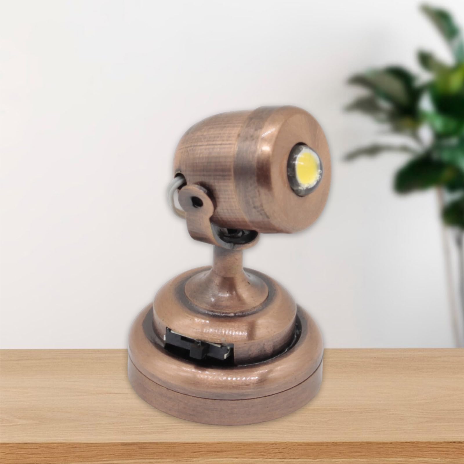 1/12 Scala Miniatura Faretti Per Dollhouses Con LED Batteria Luce E Metallo Corpo Faretti per Soggiorno Visualizzazione