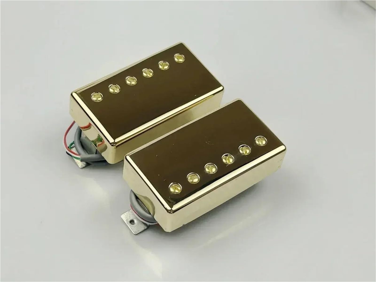 Pastilla Guitarra Eléctrica Pastillas de guitarra Alnico V Juego de pastillas Humbucker Guitarra eléctrica(Gold 4C)