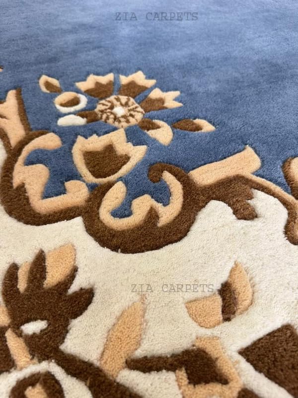 Image of zia carpets Hand Tufted Woollen Modern Collection Bedroom & Living Room Carpet Size 5 x 8 feet