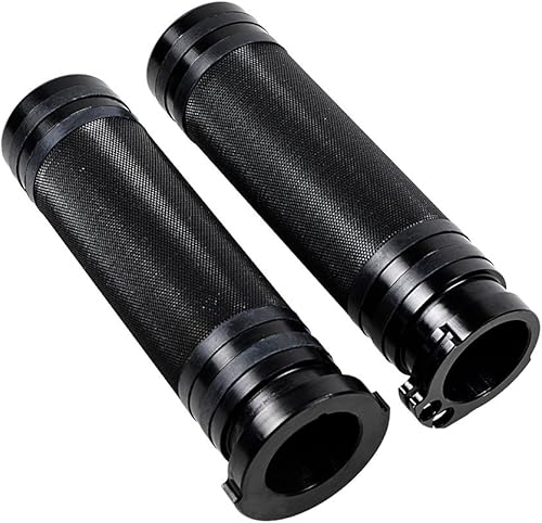 Miniatura 5 de Agarraderas para manillar de motocicleta izquierda y derecha, color negro, de 1 pulgada, compatibles con Harley Touring Softail Dyna Sporters XL XR