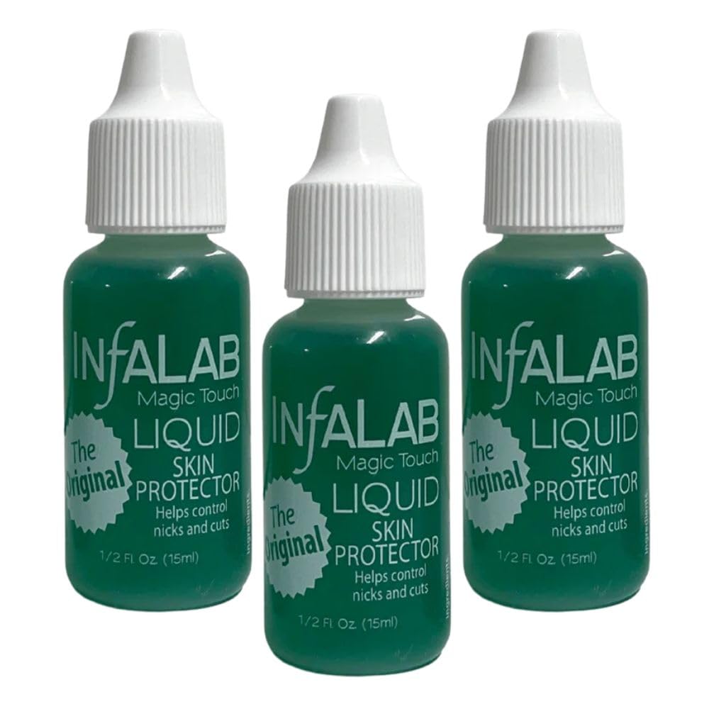 3er Pack – Infa-Lab Magic Touch Flüssiges Alaunstyptikum – Stoppt Blutungen & schützt die Haut an Nägeln – Infalab Original