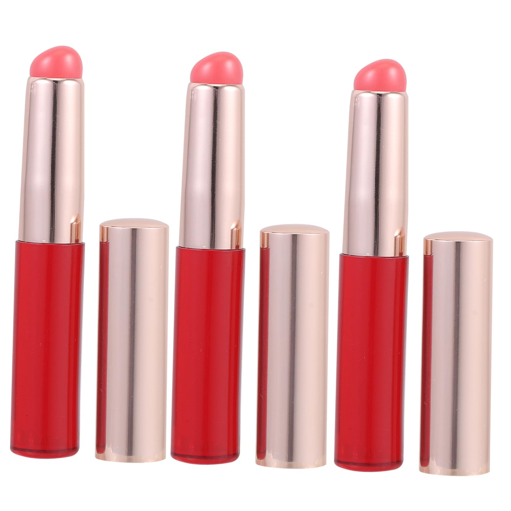 SOESFOUFU 3pcs Silicone Lip Brush for Women Lipstick Brush Applicator Multifunctional Makeup Set Portable Lip for Lipstick Balm Scrub