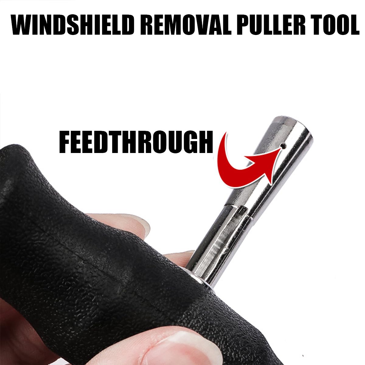 Kit Rimozione Parabrezza Auto - Con 2 Maniglie E 3 Bobine Di Filo D'Acciaio, Per Taglio Colla E Sostituzione Vetri - Foto 7