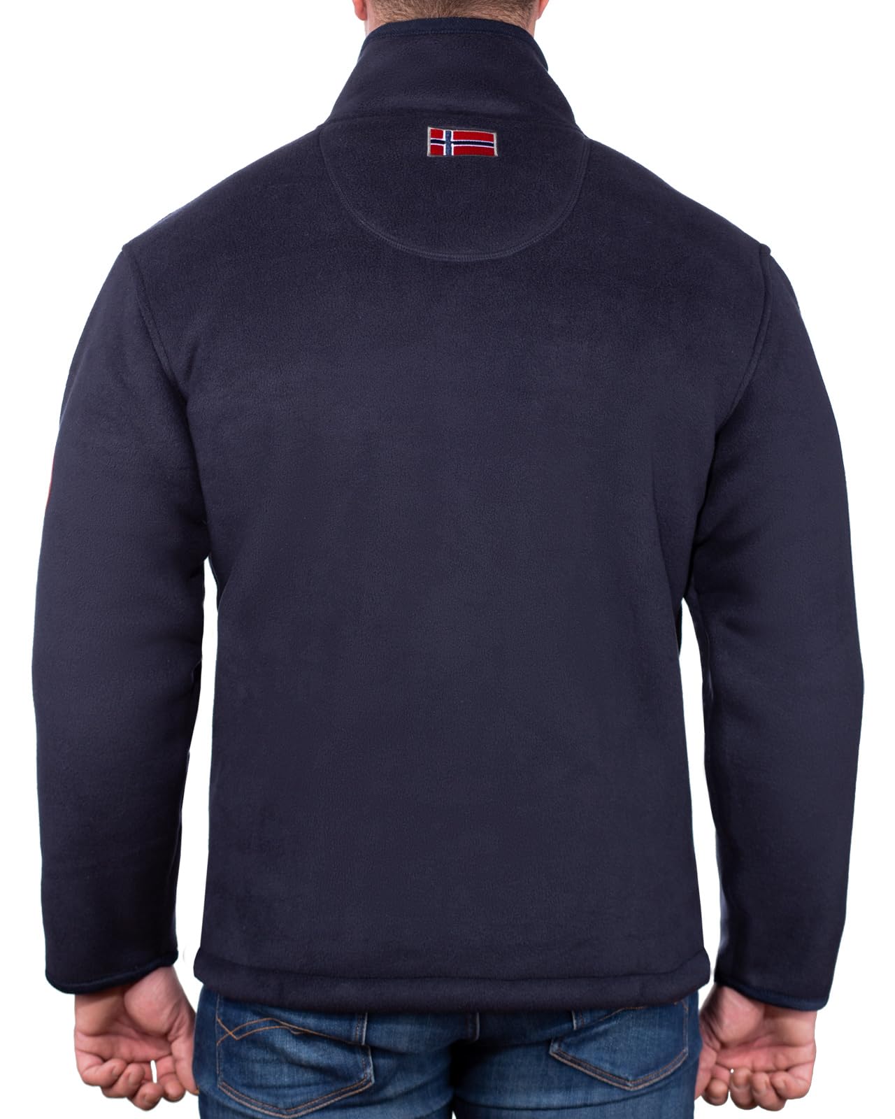 Geographical Norway Męska kurtka polarowa model 24 Navy S, Granatowy - 24, S