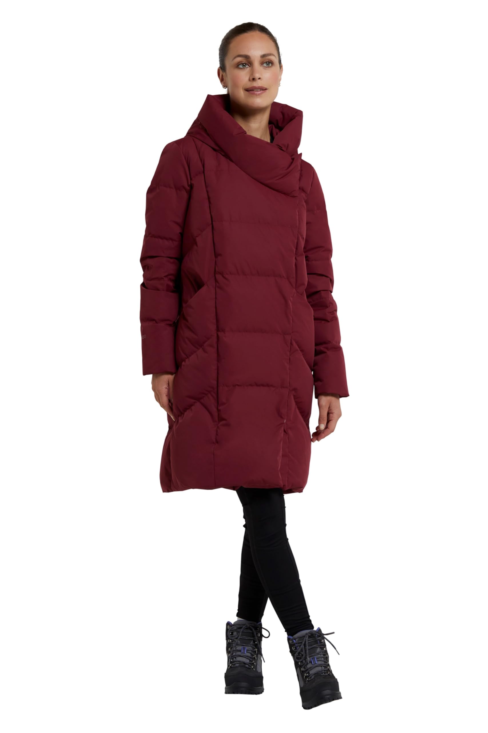 Cosy Wrap II Womens Extreme Down Jacket - Burgundy