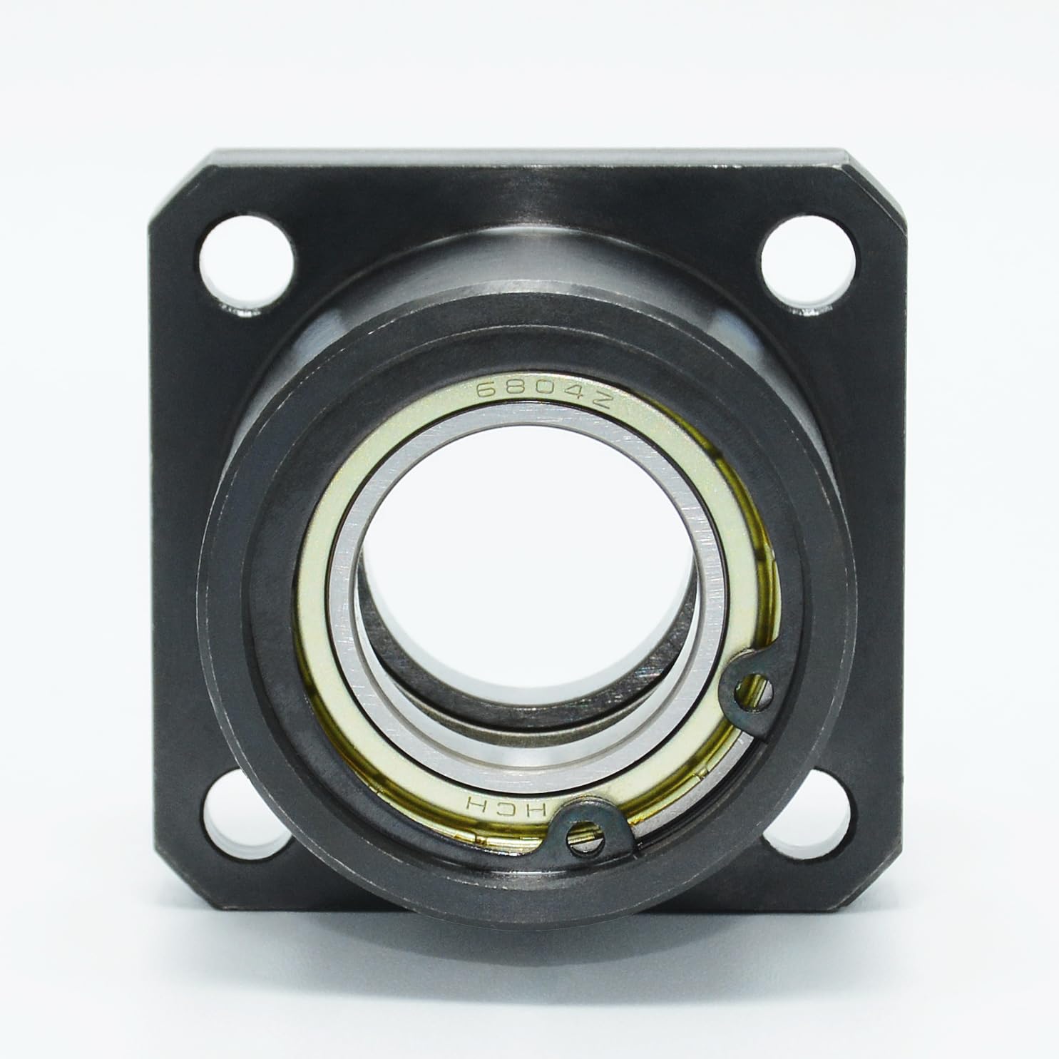 BRE –Doppellager mit Gehäuse, Lagerhalter mit Rundflansch, Lagersitz mit zwei Lagern, Rillenkugellager mit Sicherungsring. Größe: Innen-Ø 25 mm, Höhe L 45 mm, Stahllager Nr. 6205