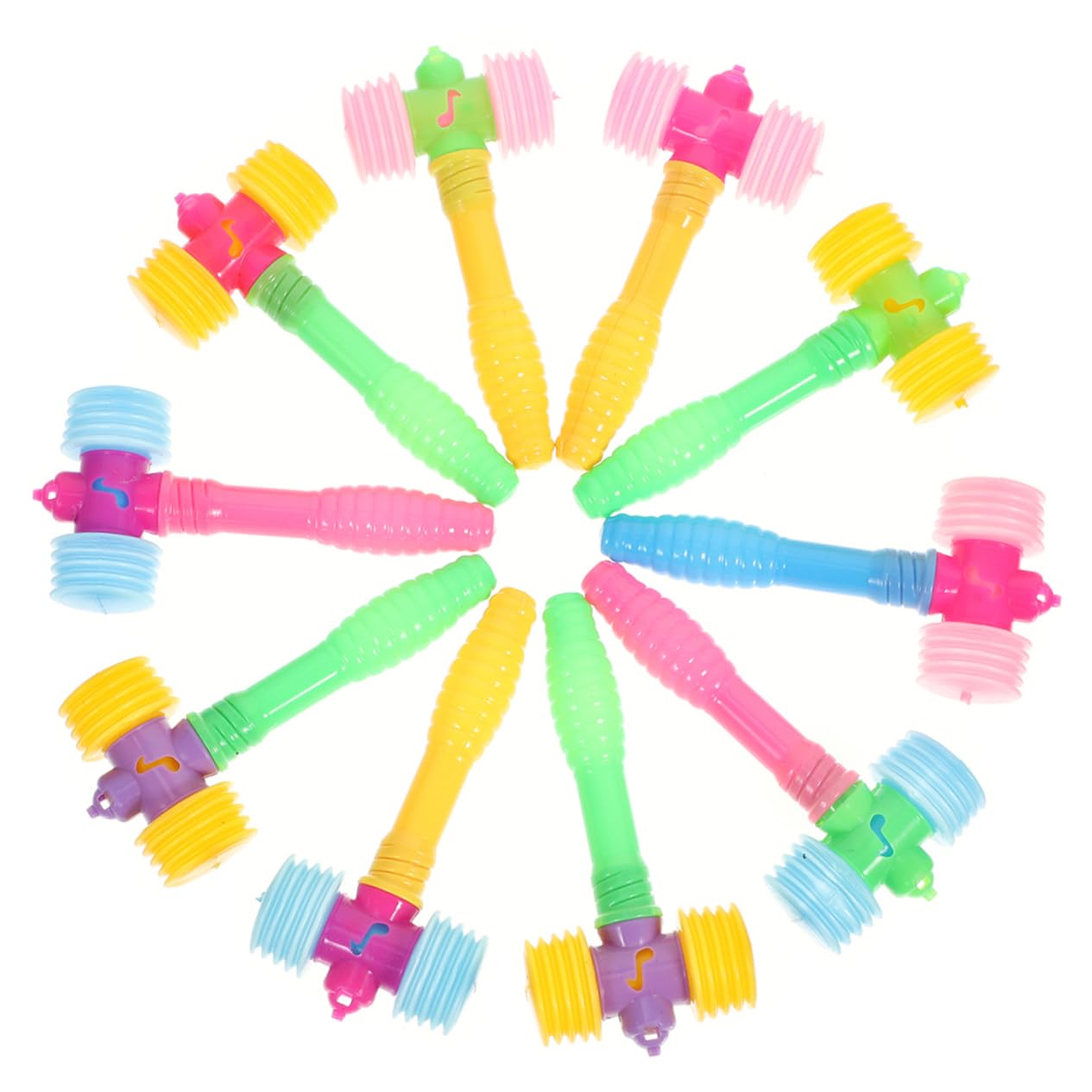 ORFOFE 24Pcs Beating Hammer Fun Mallets for Hand Eye Coordination Plaything for Boys and Present for Special Occasions