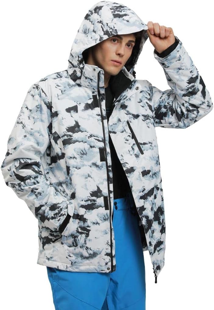 RIUIYELE Men Ski Jacket Ski Pants Winter Warm Windproof Waterproof Outdoor Sports Snowboarding Ski Coat Trousers Ski Suit - Image 2