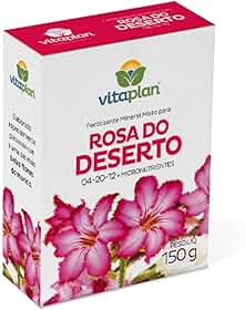 Fertilizante Adubo Mineral Rosa Deserto 150g Npk Flores Lindas e Bem Nutridas