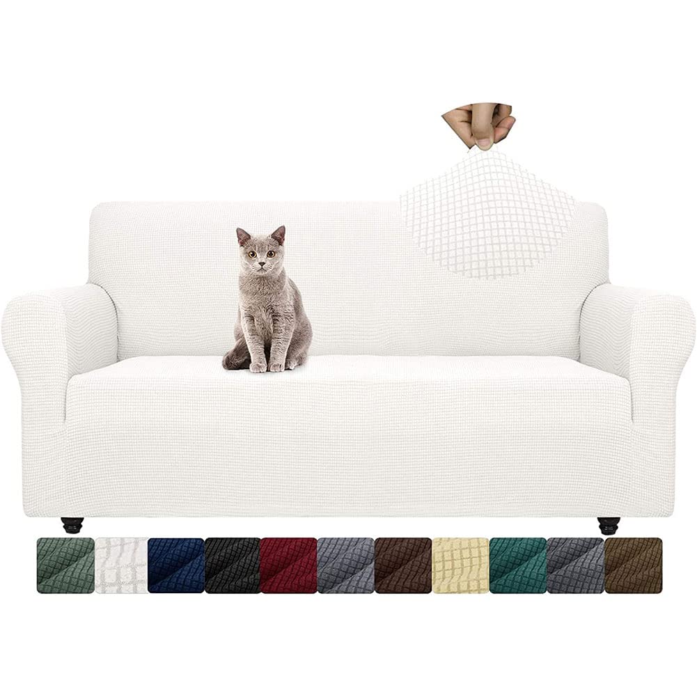 EASYBUYTECH Sofa Slipcovers,Easy to Install and Machine Washable Furniture Protector Durable Fitted Spandex Stretch Couch Cover,Available in a Variety of Colors and Sizes, 3 Seater(190-230cm)