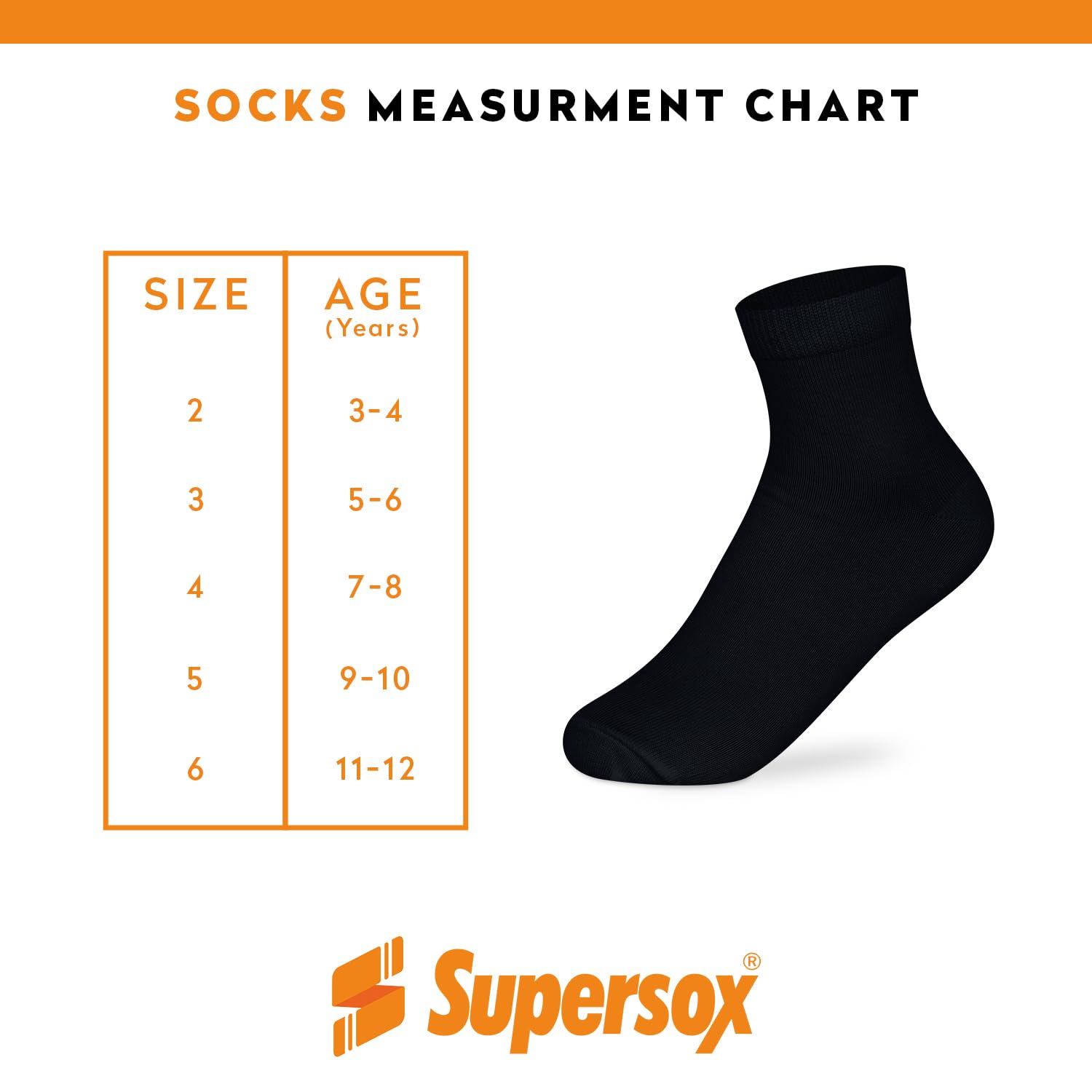 Supersox Ankle Length School Uniform Socks for Kids | Breathable Cotton | Anti-Odour & Moisture Absorbent | Durable Welt for All-Day Comfort | Black | 9 to 10 Years | Pack of 5 4