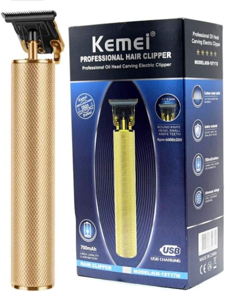 1971A Men's USB Rechargeable Ceramic Trimmer Barber Clipper Machine Hair Cutting, Beard Haircut Styling tool