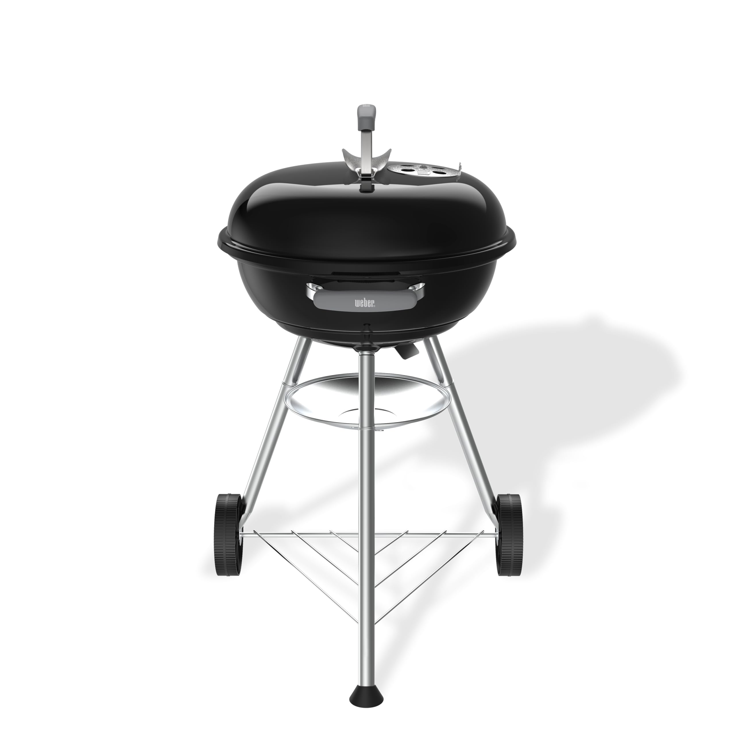 Weber Compact Kettle Holzkohlegrill 47 cm mit Stand und Rädern
