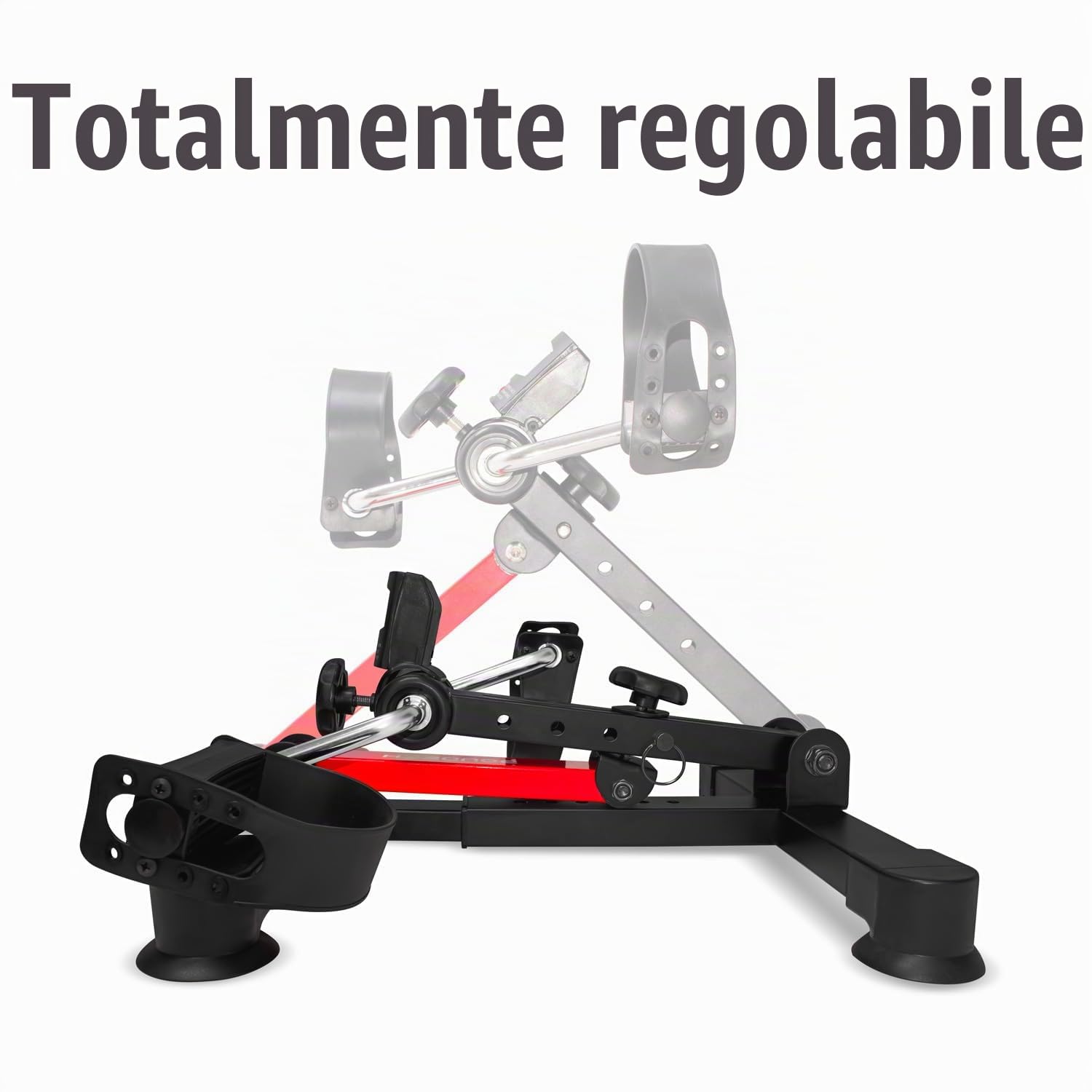 Pedaliera per riabilitazione con display LCD, mini cyclette per braccia e gambe, resistenza regolabile