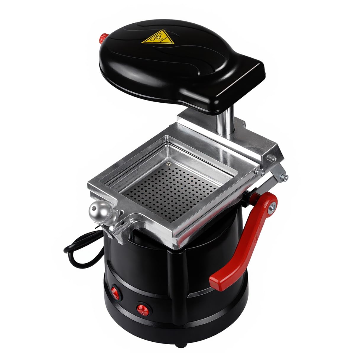 1400W Dental Lab Orthodontic Laminator Vacuum Former Thermoforming Molding Vacuum Forming Machine Black