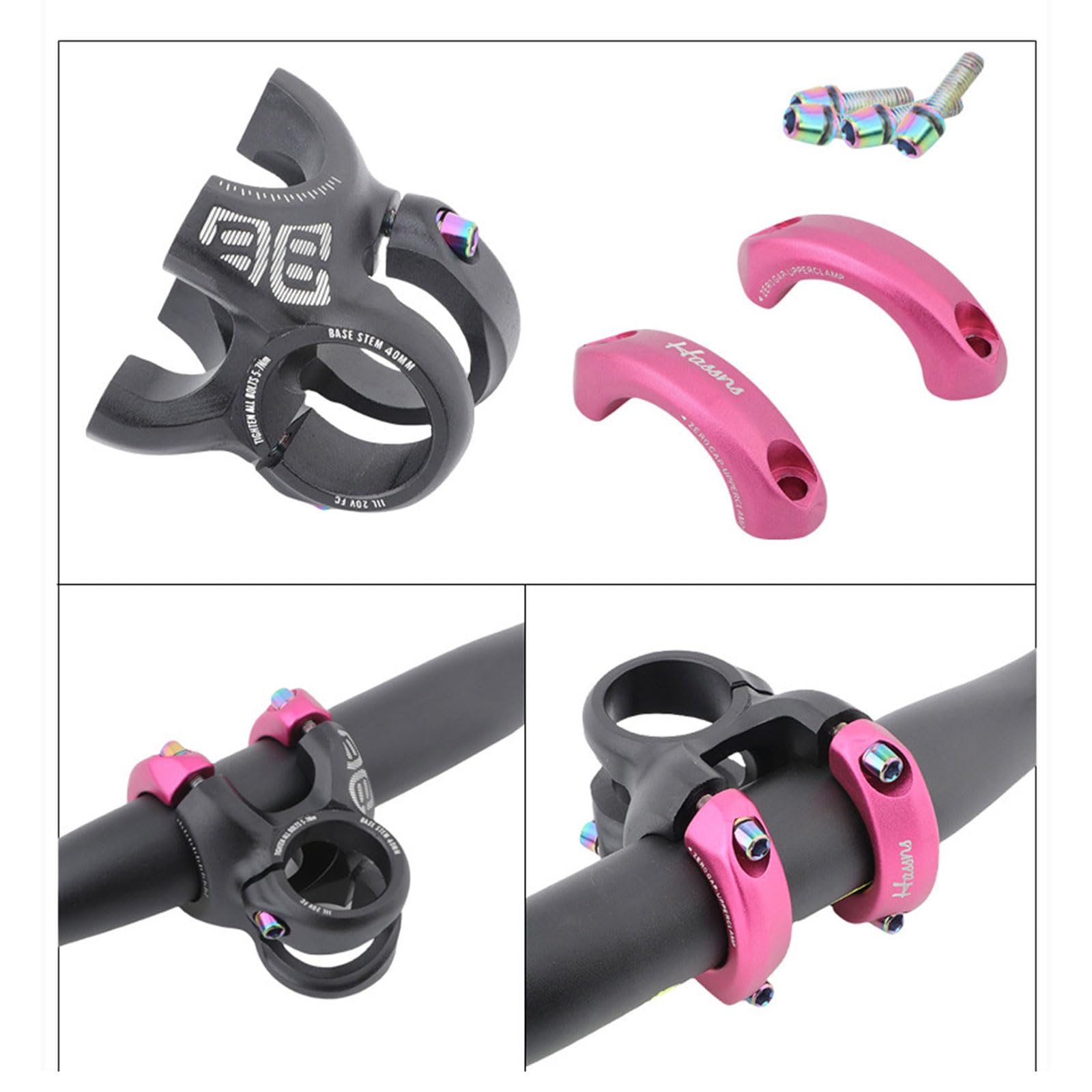 Attacco manubrio corto in lega di alluminio per mountain bike biciclette bilanciate accessori per ciclismo