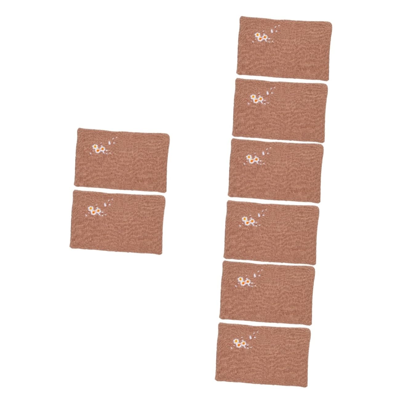 PRETYZOOM 8piezas Toalla De Té Bordada Absorbente y Multifuncional para Cocina y Ceremonias De Té