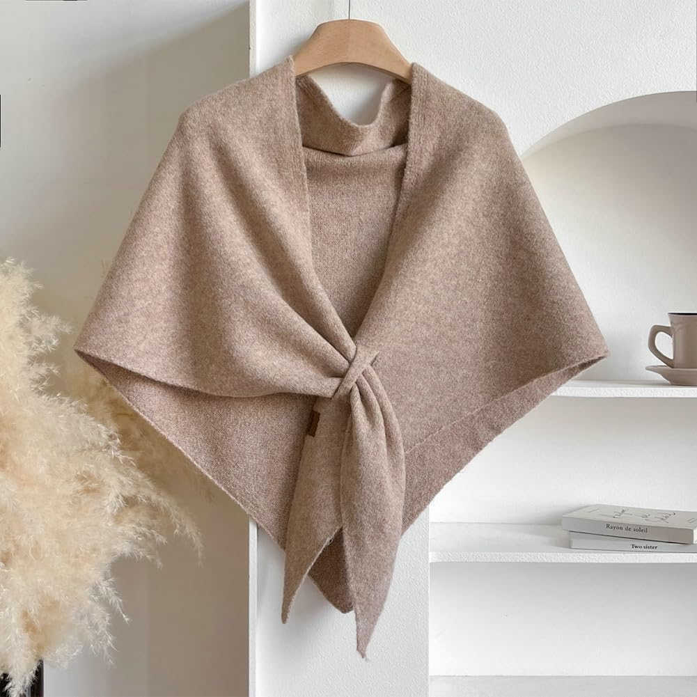 Châle Femme Chaud Hiver Pashmina, Étole Femme Chic Mariage et Soirée, Châle et Écharpe Élégante pour Femmes, Étoles Femmes Tendance pour Robe de Soirée, Châles et Pashminas Femm Automne Hiver（Chameau）