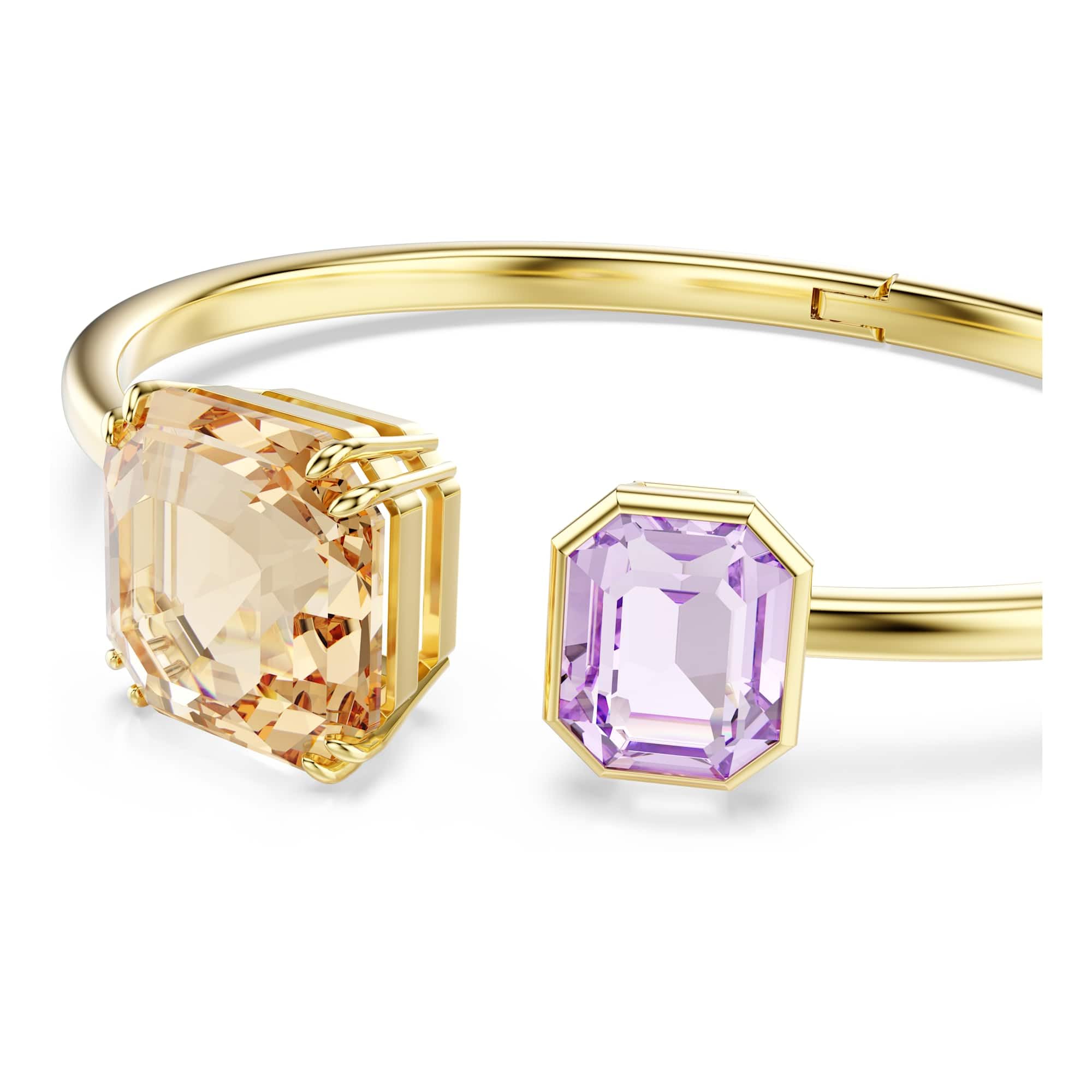 Swarovski Bransoletka Millenia, ośmiokątna, wielokolorowa, pozłacana