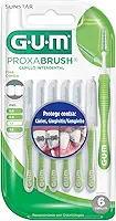 Escova Interdental Portátil Cerda Média 1.1 mm GUM, Limpeza entre os Dentes, 6 unid., Gum, Verde, 1.1 Mm