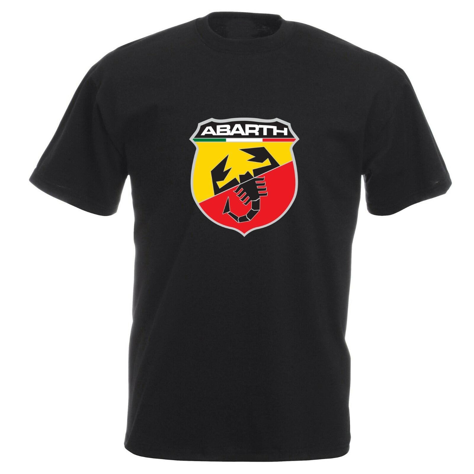 quwomu Abarth T-Shirt Car Enthusiast VARIOUS SIZES & COLOURS Abarth Scorpion Black