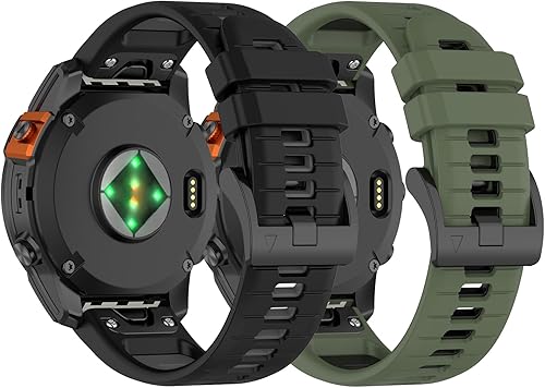 Correas de repuesto para Garmin Epix Pro de 2.008 in, Fenix 7X/6X/5X de silicona de liberación rápida, correas para reloj Garmin instinct 2X/TACTIX