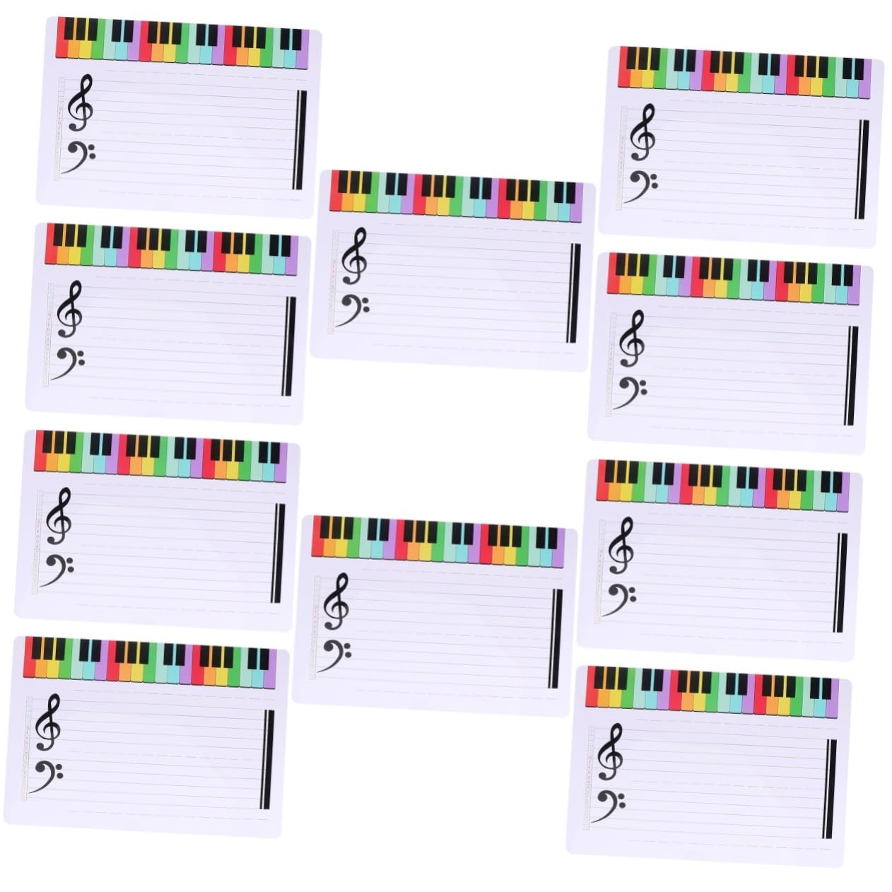 STOBOK 10stücke Erasierbares Musikunterricht Whiteboard Wiederverwendbare Notenlinien Tafel Für Effektives Musizieren Und Lehren Schule Und Zuhause Praktisches Hilfsmittel Für