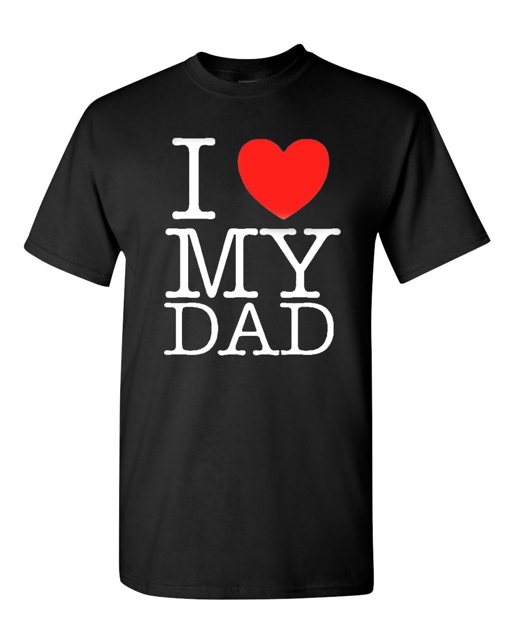 Shirt CityI Love My Dad Heart Adult T-Shirt Tee