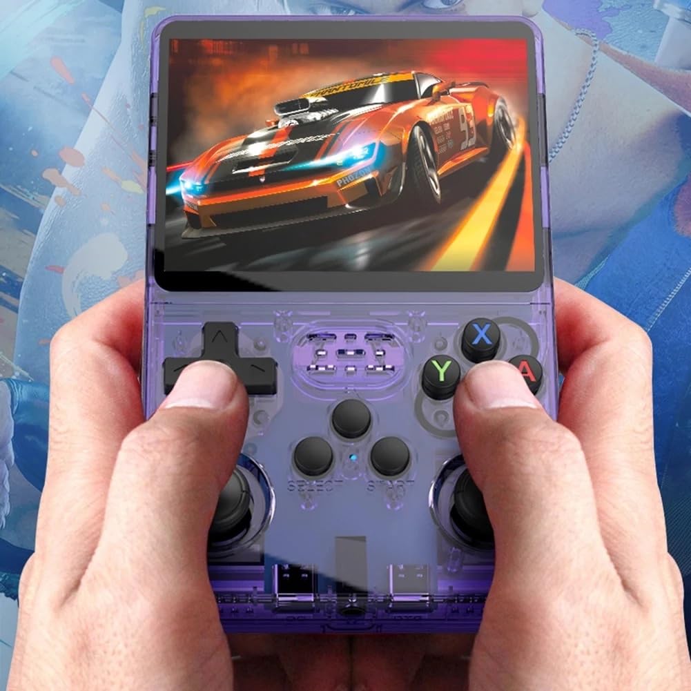 Console R36s Portable - Écran IPS 3,5" - 128 Go - Émulateurs Rétro - Batterie 3500 MAh - Double Joystick