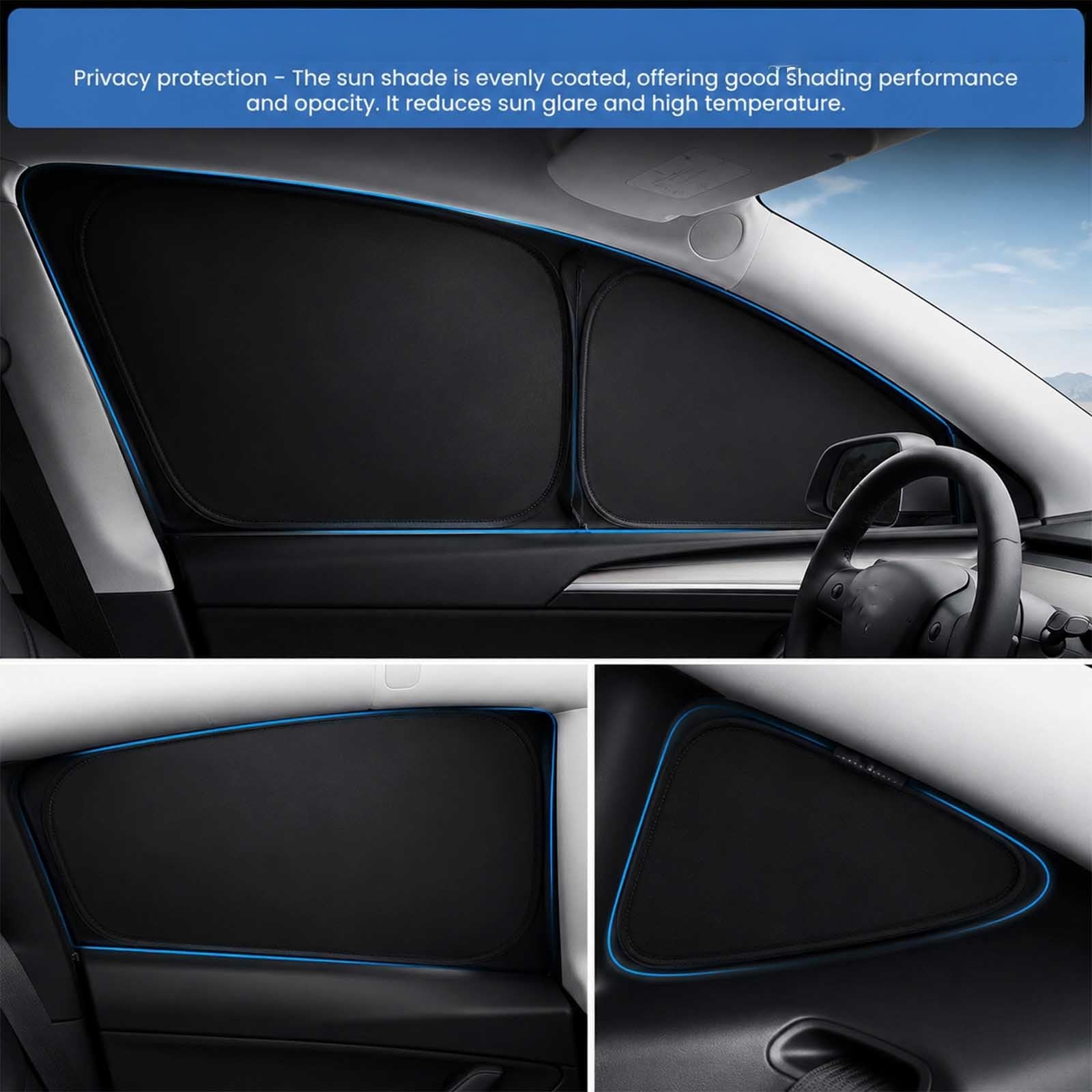 Parasol Coche para Mercedes-Benz GLC 2023-X254, Sombrilla Lateral Ventana con Protección UV Bloqueo Rayos Cortina Interior Privacidad Ajuste,8 PCS Full