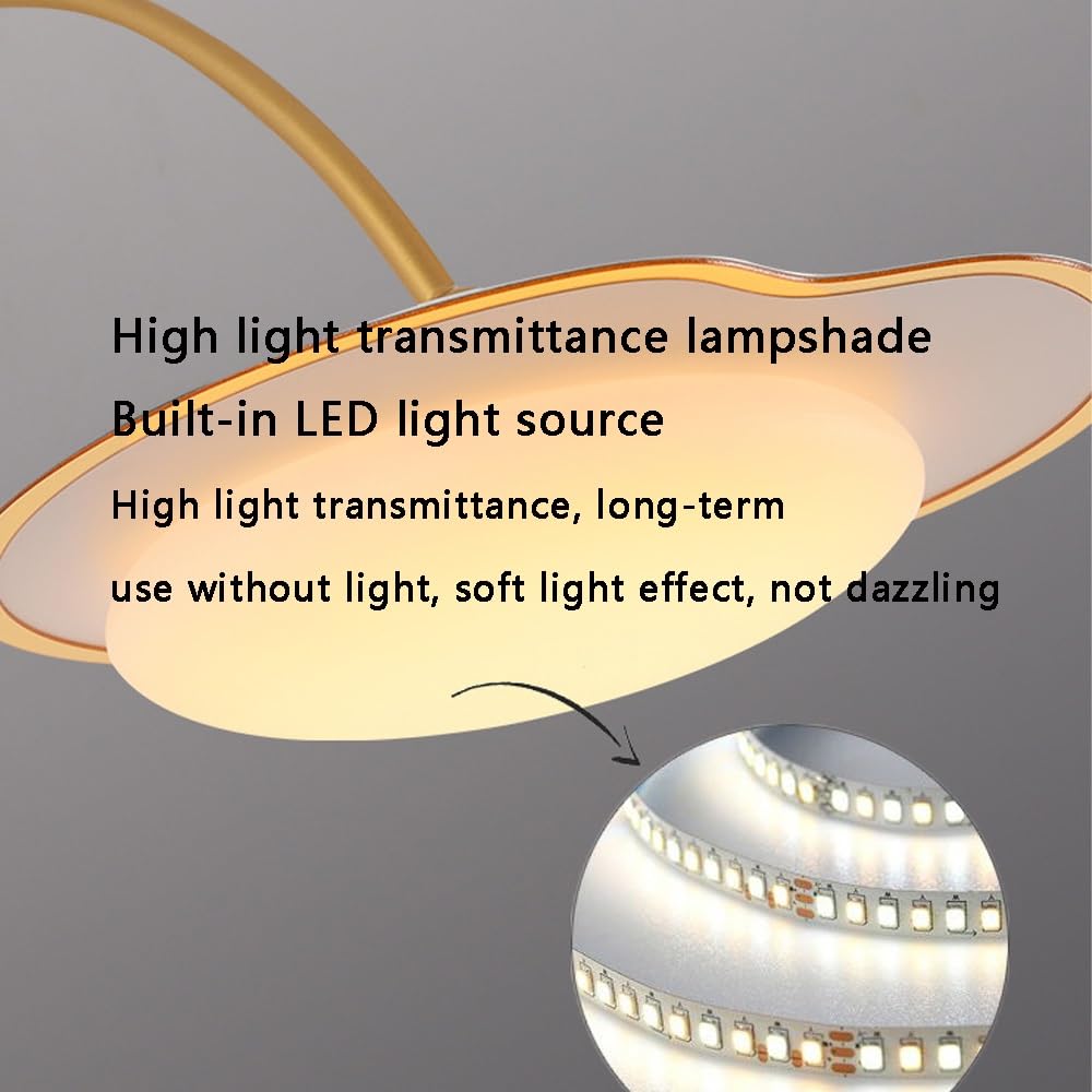 Lampa ścienna LED z możliwością ściemniania, obrotowa lampa ścienna z akrylowym abażurem, przewodowa lampa ścienna do sypialni, korytarza, schodów, balkonu, hotelu.