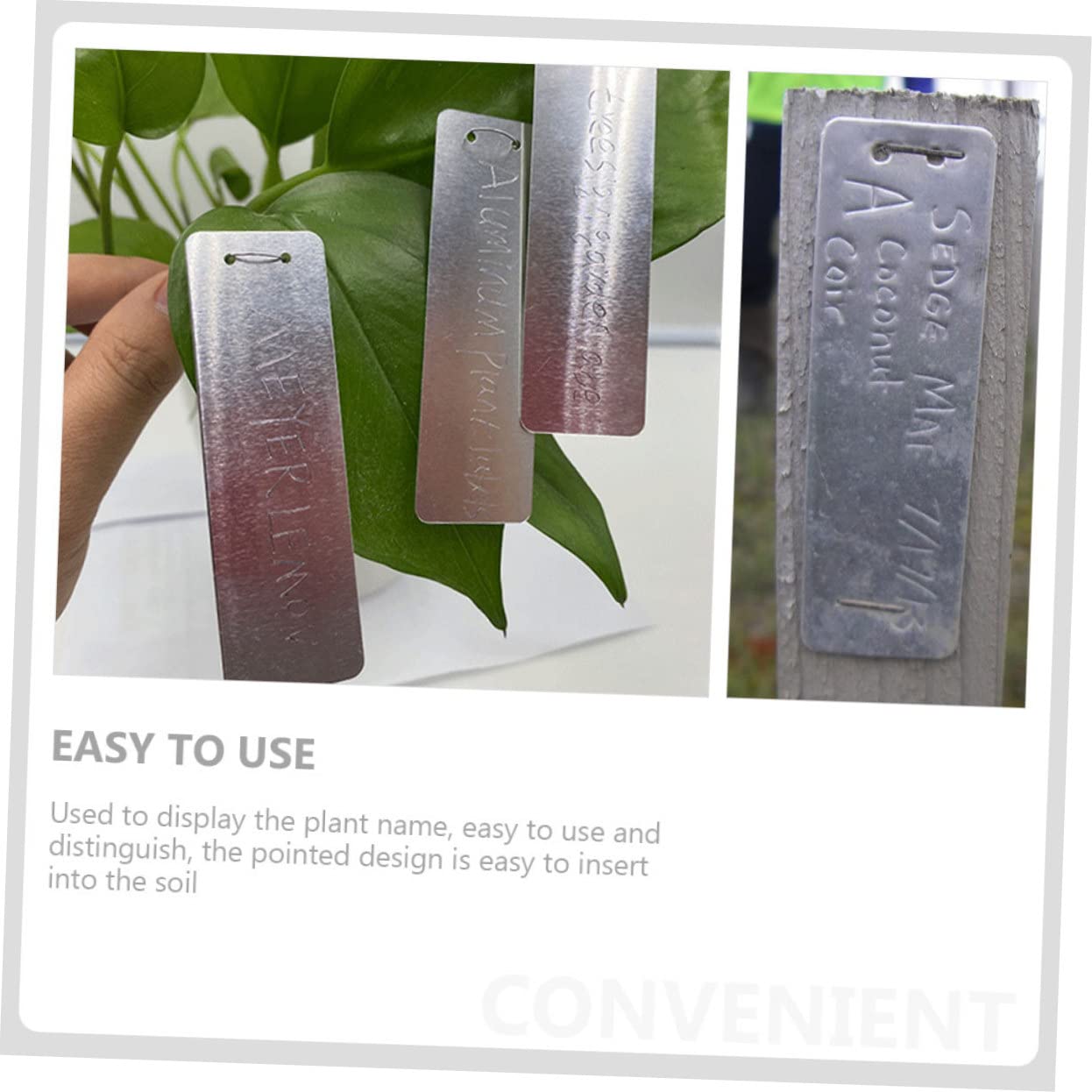 200sätze Pflanzenetiketten Aluminium Wiederverwendbare Metallbeschriftungen Für Garten Blumentöpfe Und Blumenbeete Für Und Außenbereiche