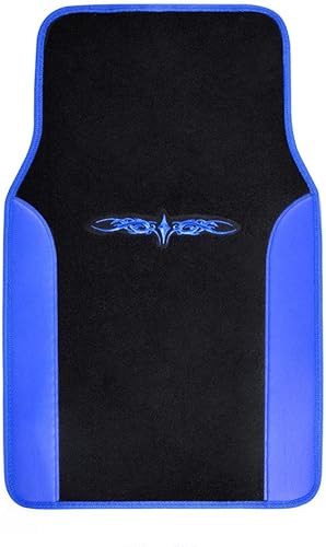 Miniatura 2 de BDK alfombra universal de felpa para automotor con acabado de vinilo, 4 unidades., Tribal rosado