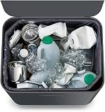 Joseph Joseph Totem Max - Poubelle de cuisine pour le tri et le recyclage des déchets, avec composteur intégré et filtre à charbon actif remplaçable, capacité de 60 litres, Graphite - 6