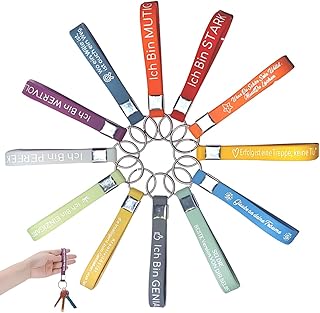 MWUMRCM llaveros originales,12 llaveros inspiradores en con mensajes motivacionales, Regalo para empleados, Colegas, Adole...